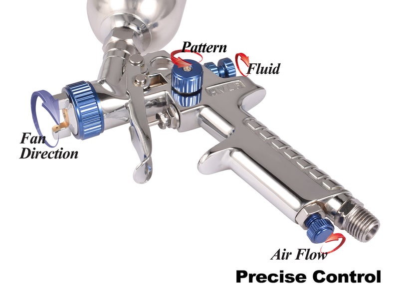 Dynastus Touch Up 4.2 oz HVLP Air Spray Gun Auto Car Detail Paint Sprayer Spot Repair, with Protective Kits - Image 3
